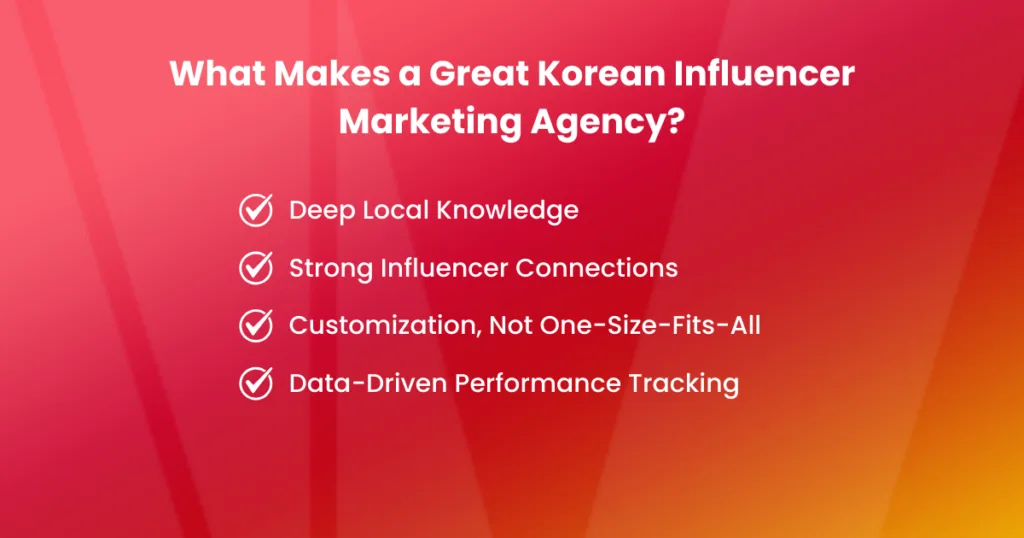 What Makes a Great Korean Influencer Marketing Agency