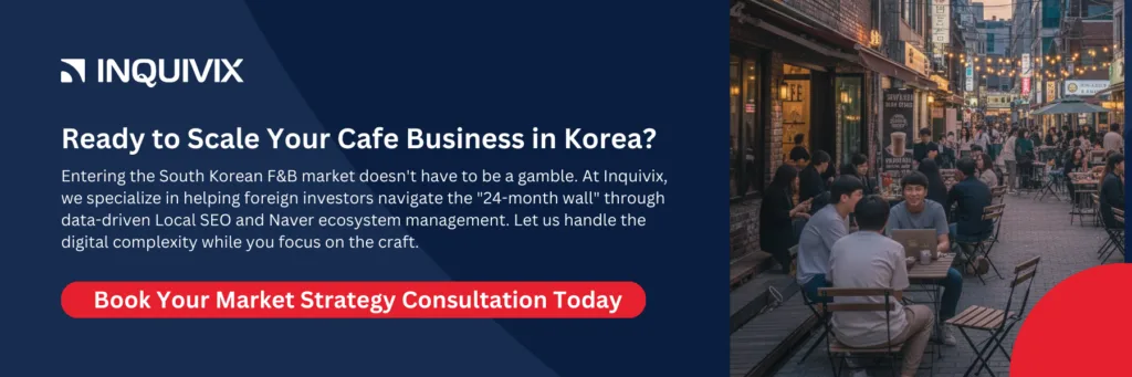 Contact Inquivix to scale your cafe business in Korea
