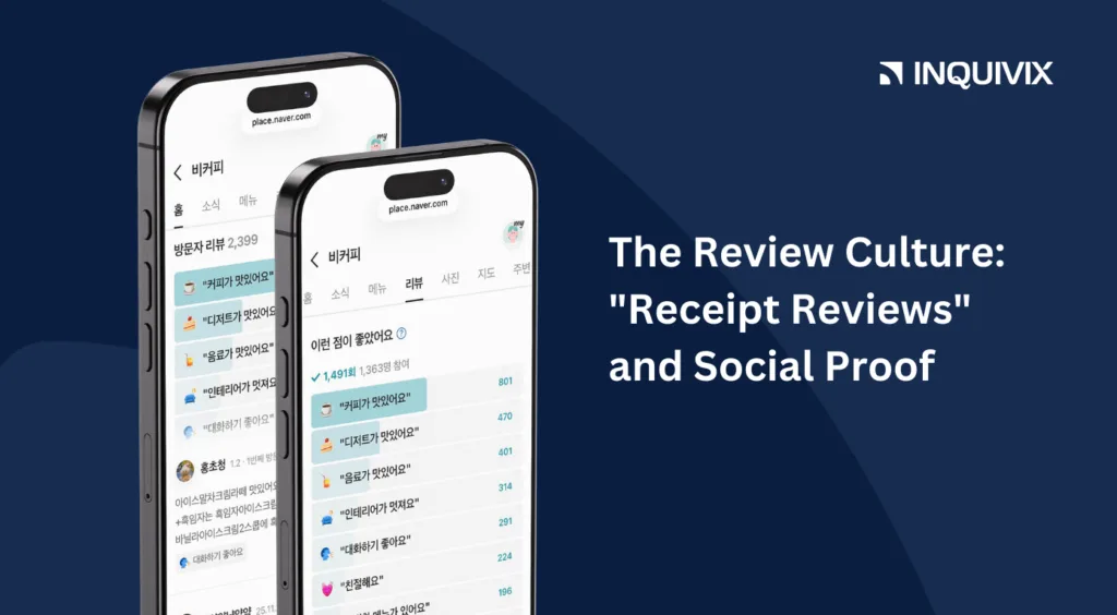 Receipt Reviews on Naver Maps