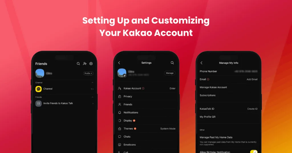Setting Up and Customizing Your Kakao Account