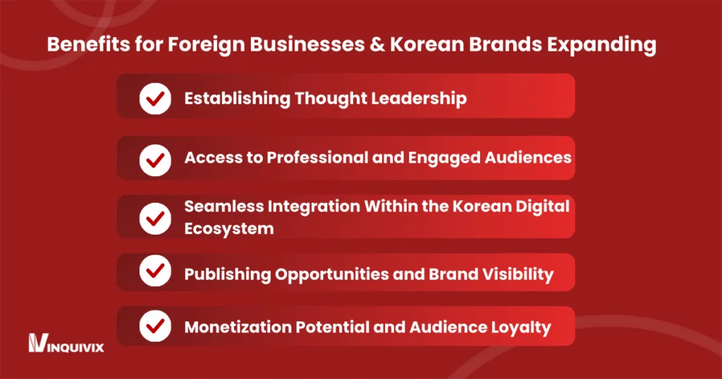 Benefits for Foreign Businesses & Korean Brands Expanding