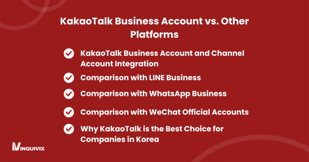 KakaoTalk Business Account vs. Other Platforms
