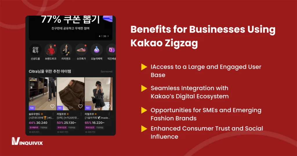 Benefits for Businesses Using Kakao Zigzag
