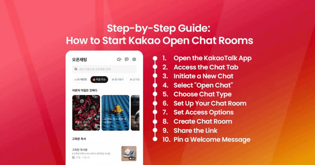Step-by-Step Guide: How to Start Kakao Open Chat Rooms