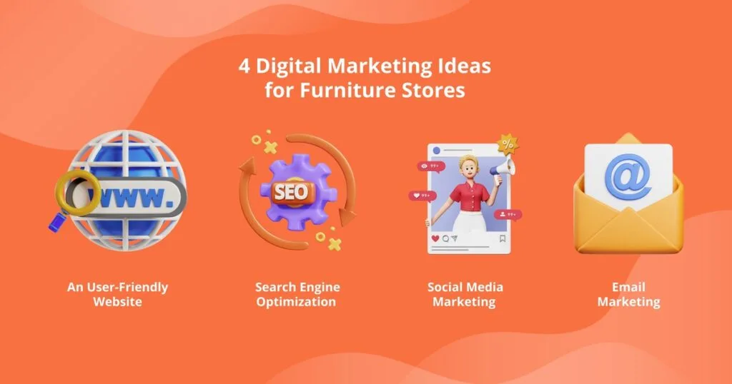 List of digital marketing strategies for furniture stores