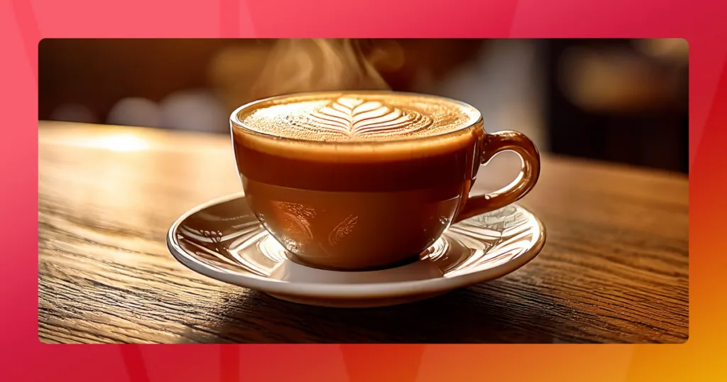 A coffee in a cup