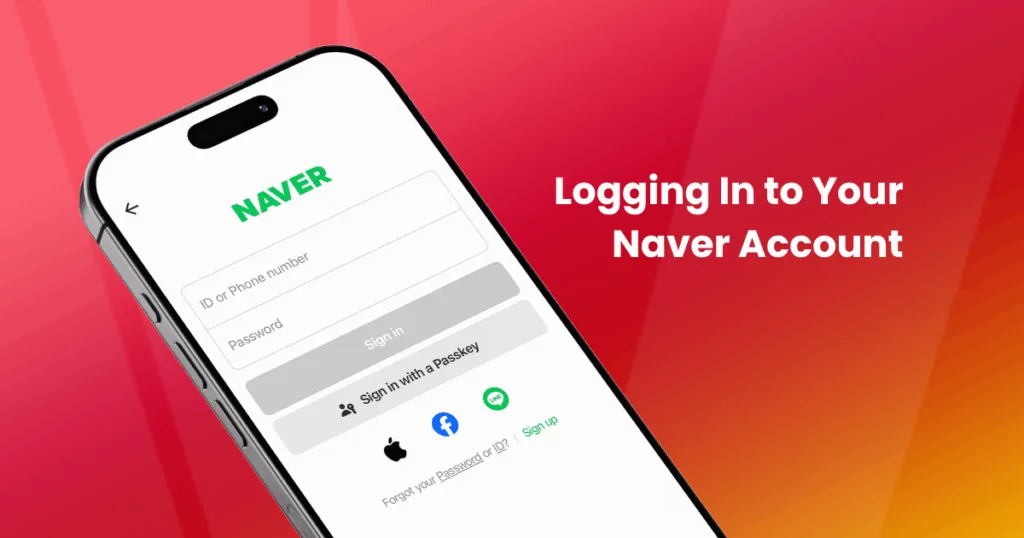 Logging In to Your Naver Account