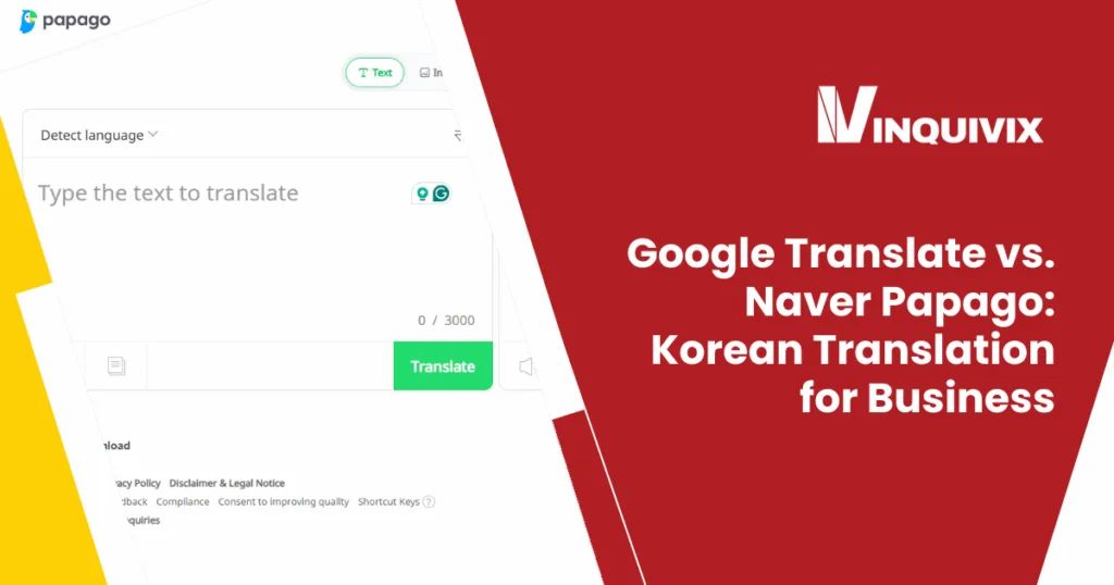 Naver Papago vs. Google Translate Inquivix