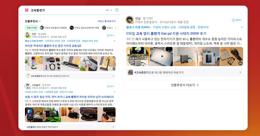 Naver Dashboards in screenshots